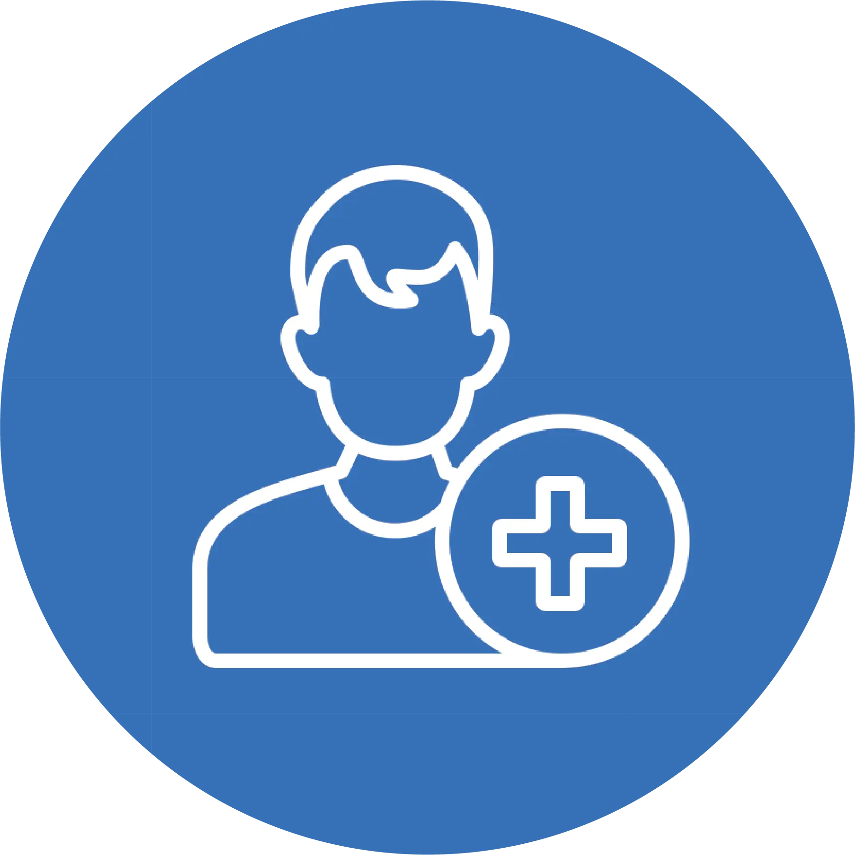 Abstract circular dotted icon in blue and cyan gradient.